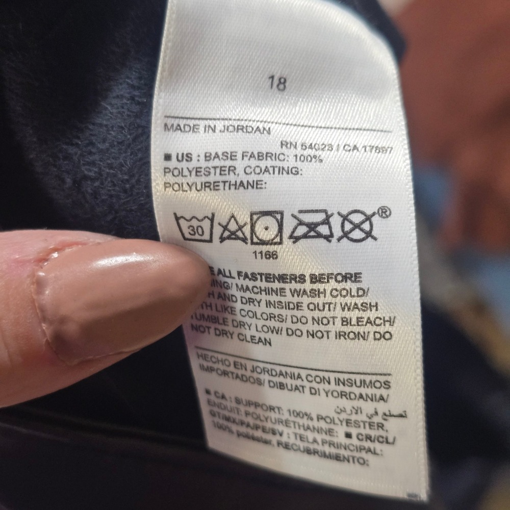Old Navy High-Rise Boot-Cut Faux Leather Pants Women 18 Black 732304-00-1 Vegan - Picture 7 of 8
